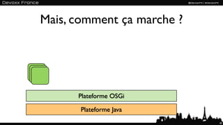 Mais, comment ça marche ?




      Plateforme OSGi

       Plateforme Java
                            83
 