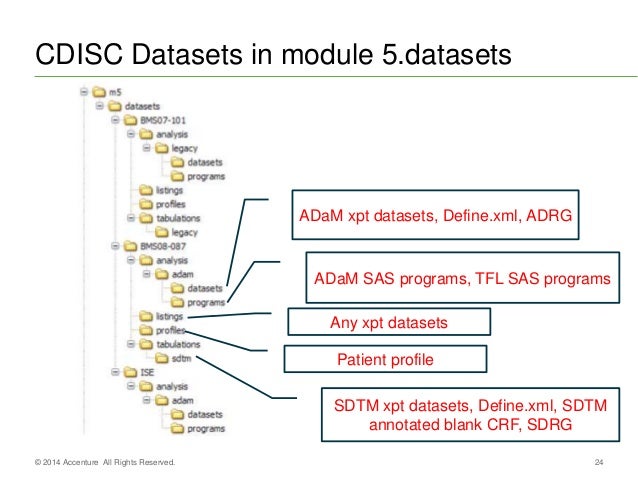 CDISC Electronic Submission to FDA