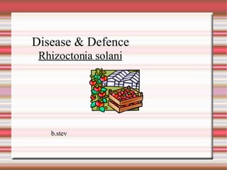 Disease & Defence b.stev Rhizoctonia solani 