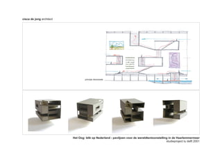 cisca de jong architect




                                   principe doorsnede




                          Het Oog: blik op Nederland - paviljoen voor de wereldtentoonstelling in de Haarlemmermeer
                                                                                             studieproject tu delft 2001
 