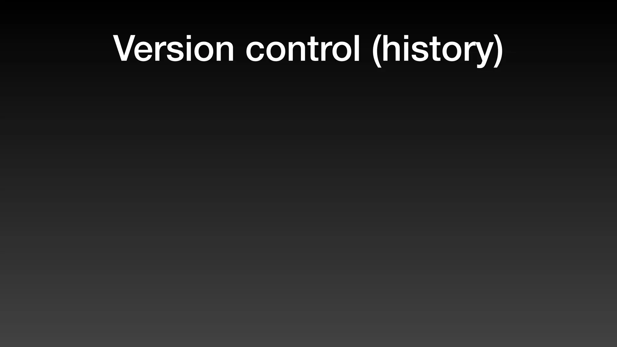 Version control (history)
 