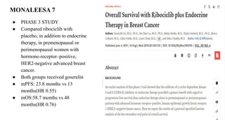 Cdk 4-6 inhibitors in breast cancer with their unique features and ...