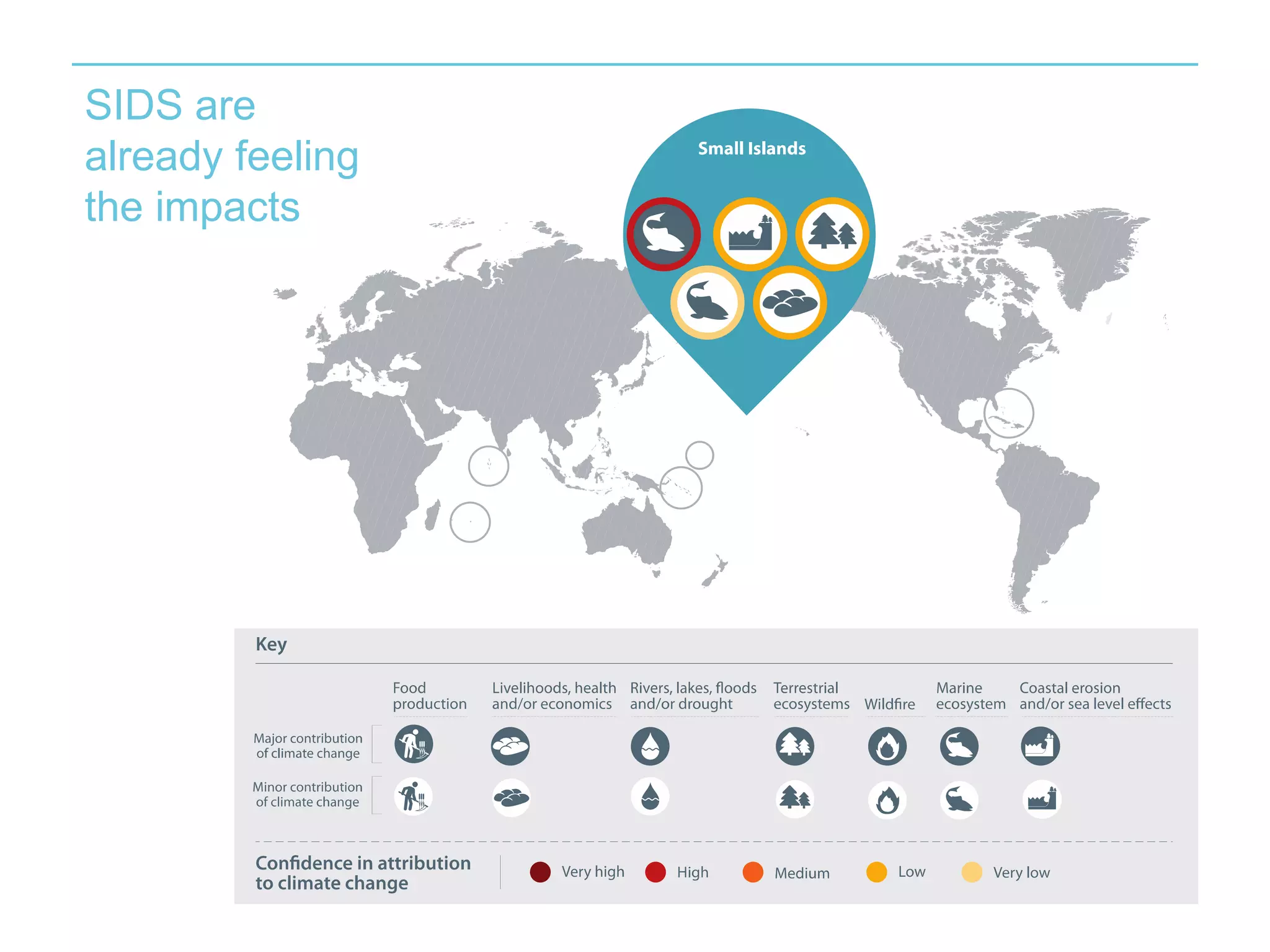 SIDS are 
already feeling 
the impacts 
 