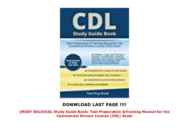 [MOST SOLD]CDL Study Guide Book: Test Preparation & Training Manual f…