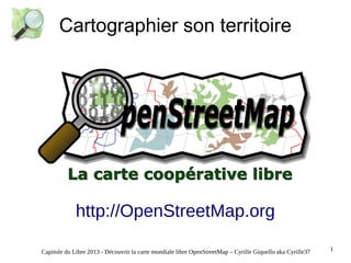 Cartographier son territoire

http://OpenStreetMap.org
Capitole du Libre 2013 - Découvrir la carte mondiale libre OpenStreetMap – Cyrille Giquello aka Cyrille37

1

 