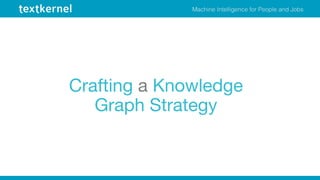 Crafting a Knowledge
Graph Strategy
 