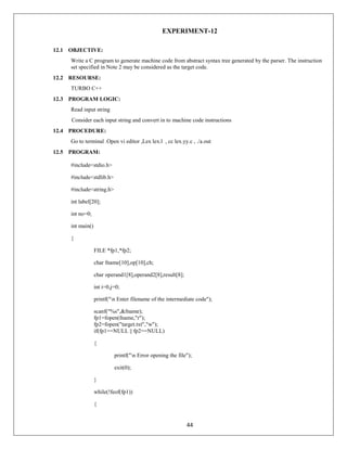 Cd lab manual | PDF