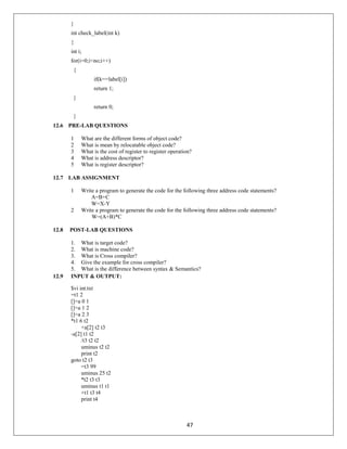 Cd lab manual | PDF