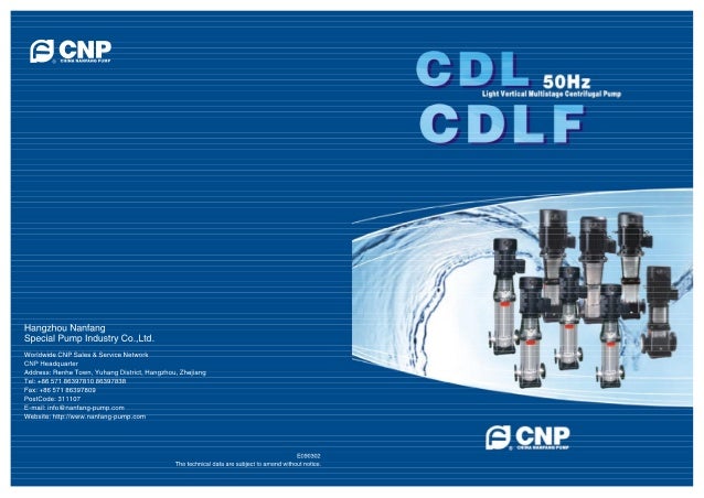 Cdl Cdlf Vertical Multistage Pumps