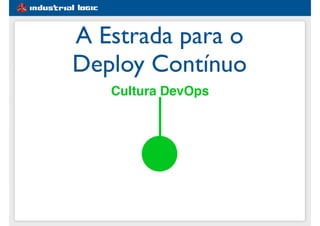 #1e5d91
A Estrada para o
Deploy Contínuo
Cultura DevOps
 