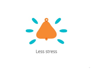 15 
Less stress 
 