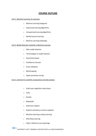 Certified Deep Learning Specialist (CDLS) | PDF