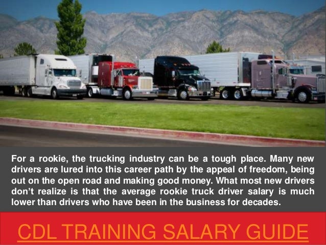 Truck Driver Salary >> Cdl Training Salary Guide Truck Driver Salary >> Cdl Training Salary Guide