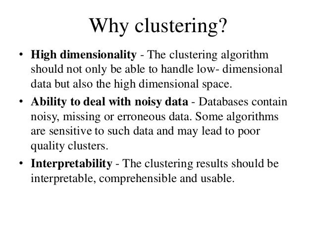Clustering in Data Mining