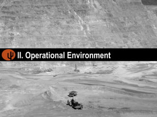 II. Operational Environment 
 