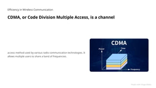 Comprehensive Overview of CDMA Wireless Communication Technology and ...