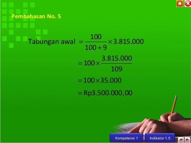 Koleksi Contoh Soal Tabungan Awal Jawaban Dikdasmen