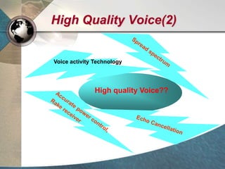 High Quality Voice(2)
High quality Voice??
Voice activity Technology
 