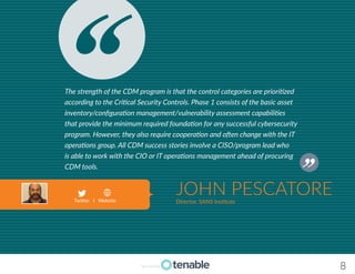 CDM From the Frontlines - CISOs, PMs and Others Share Success ...
