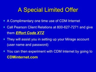 Using the New Web-based Career Decision Making (CDM) | PPT