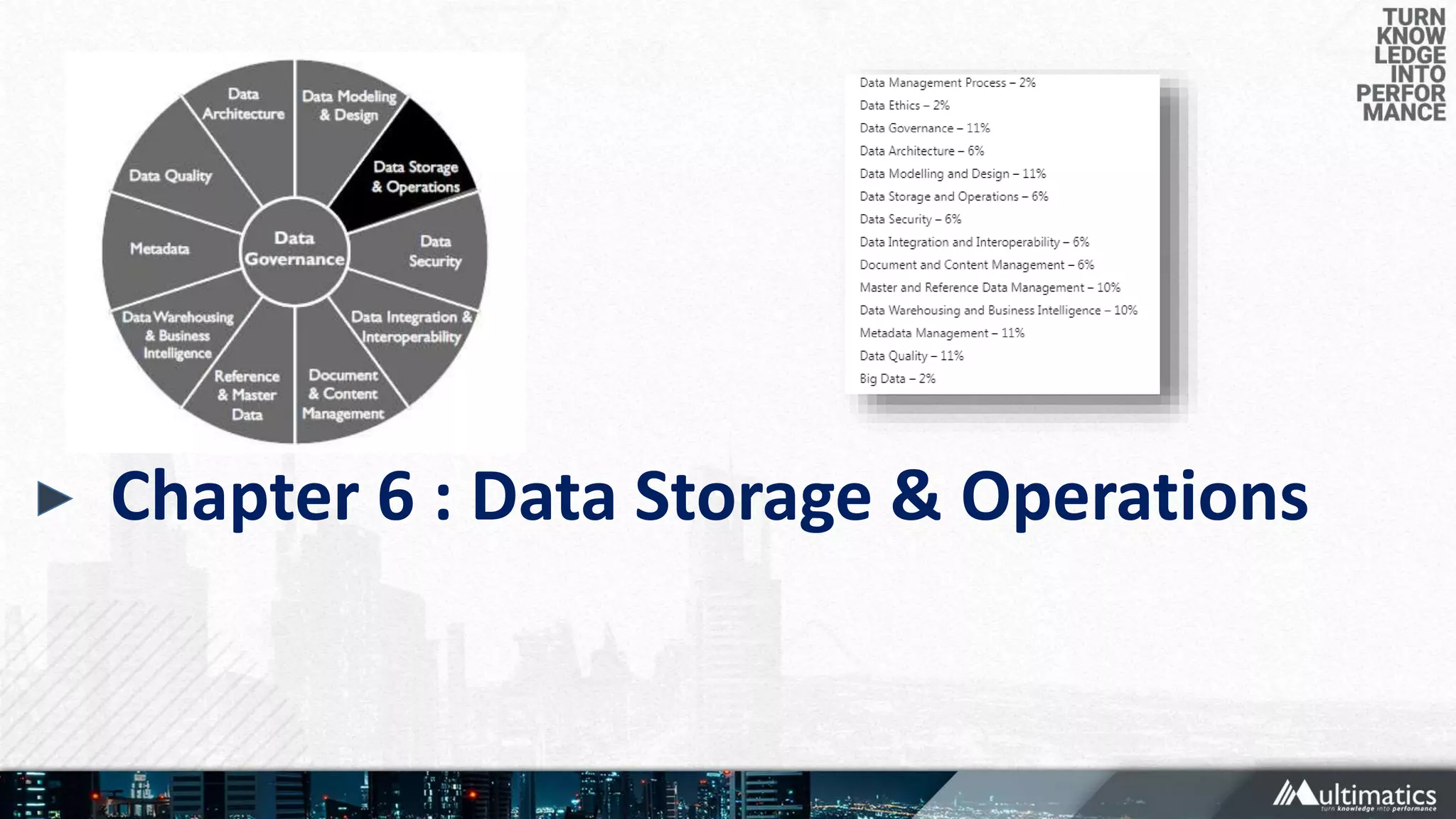 Chapter 6 : Data Storage & Operations
 