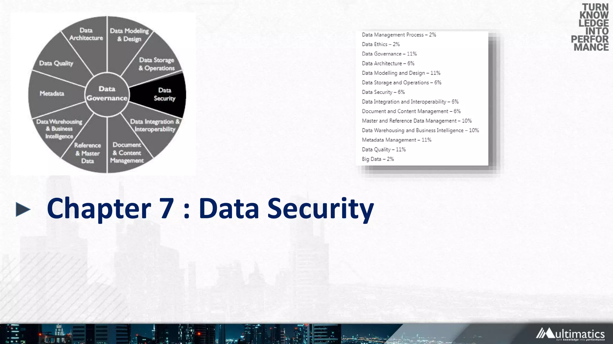 Chapter 7 : Data Security
 