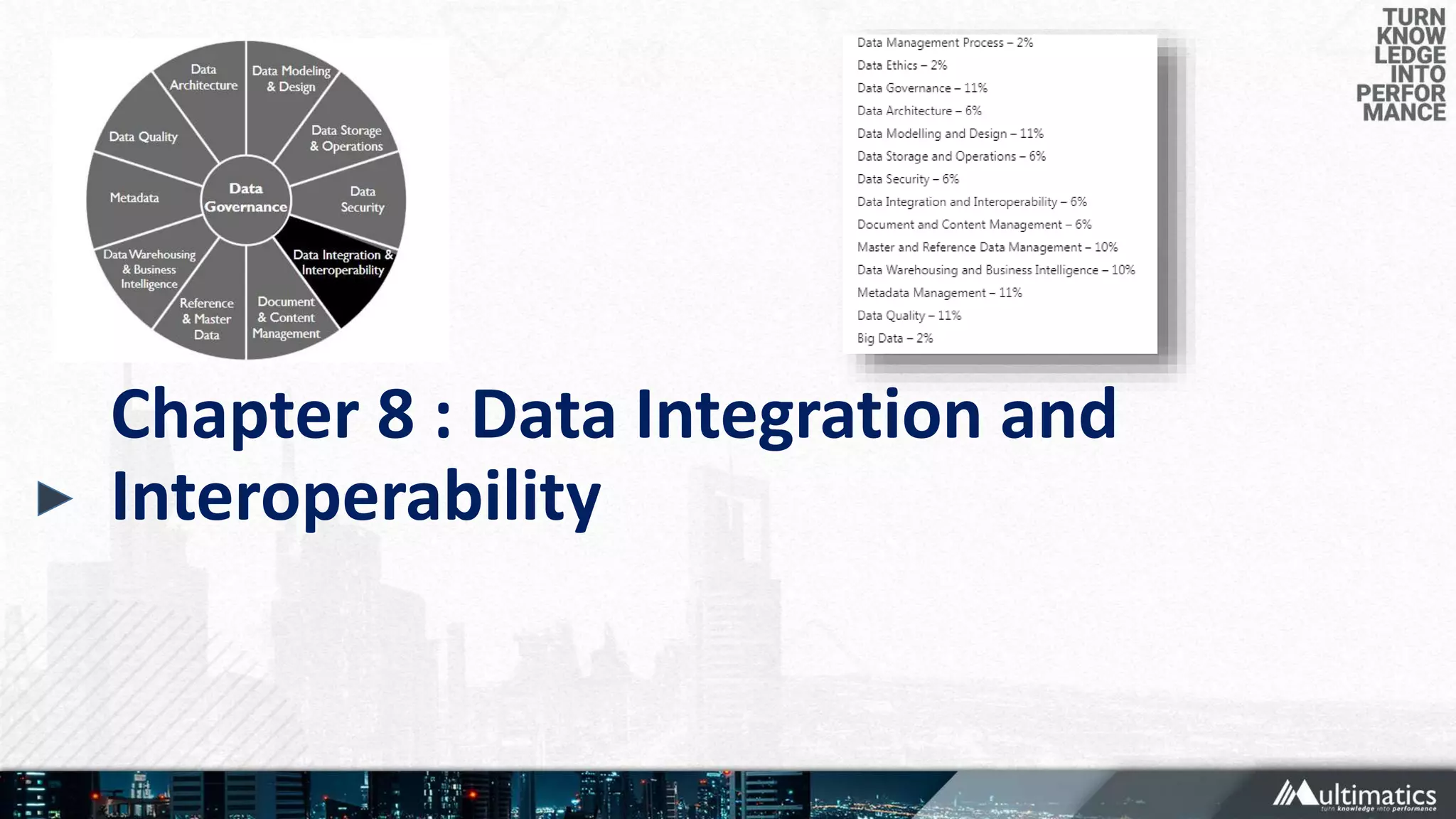 Chapter 8 : Data Integration and
Interoperability
 