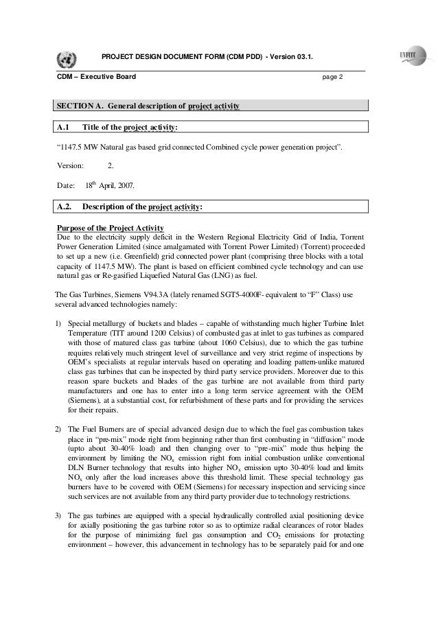 pdd for gtcc gtcc application form