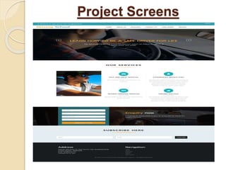 Project Screens
 
