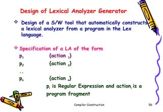 Lexical Analyser PPTs for Third Lease Computer Sc. and Engineering | PPTX