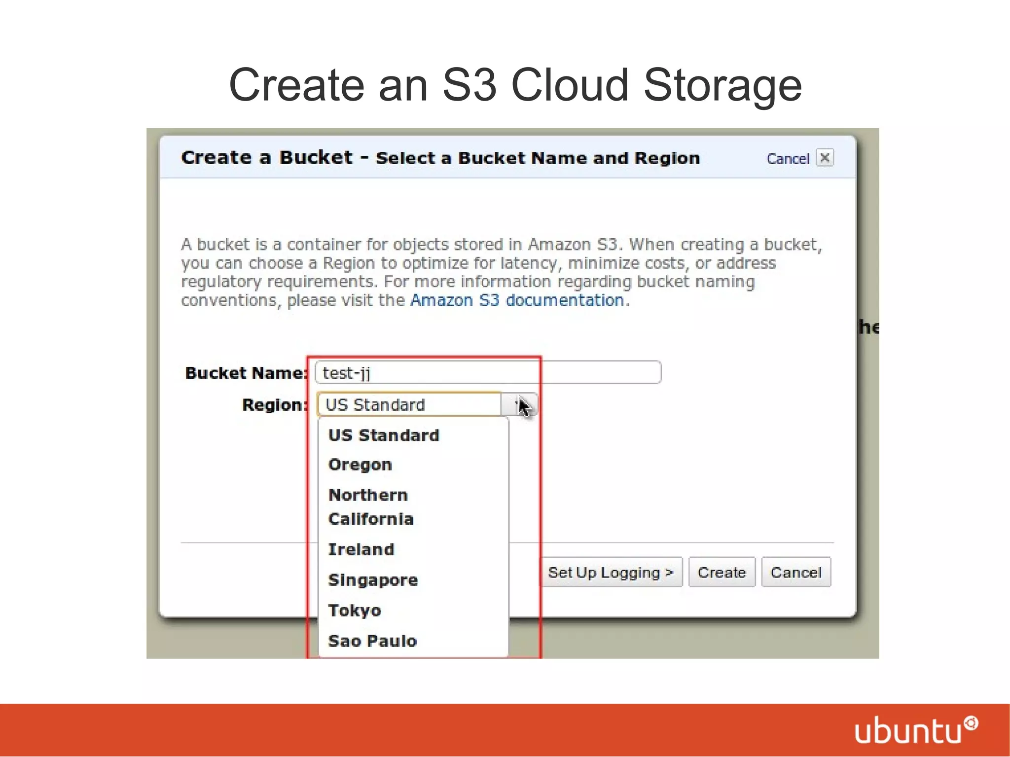 Create an S3 Cloud Storage