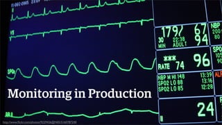 Monitoring in Production
@lozzd • @ickymettle
http://www.ﬂickr.com/photos/9229426@N05/5160787240

 