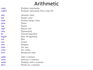 Arithmetic
 