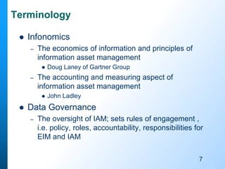 The Chief Data Officer Agenda Metrics for Information and Data