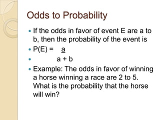 11.6 Probability Involving Or and Not | PPTX