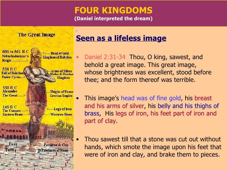 the four kingdoms of daniel 2 and 7