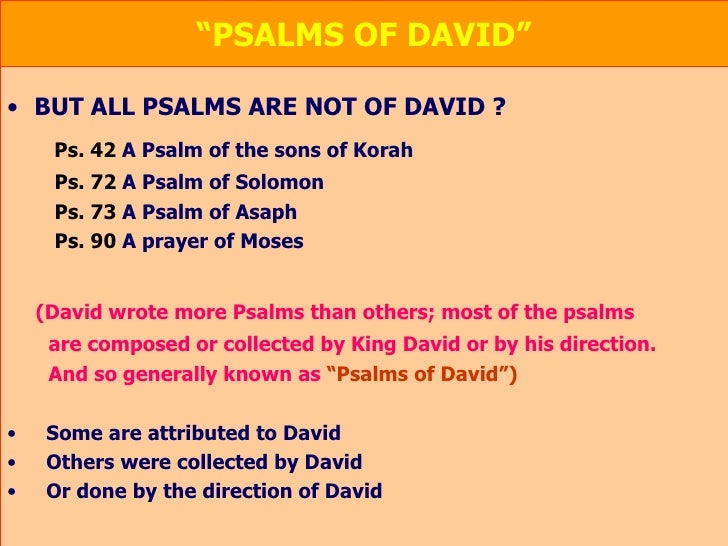 Are All Psalms Written By David Answereco