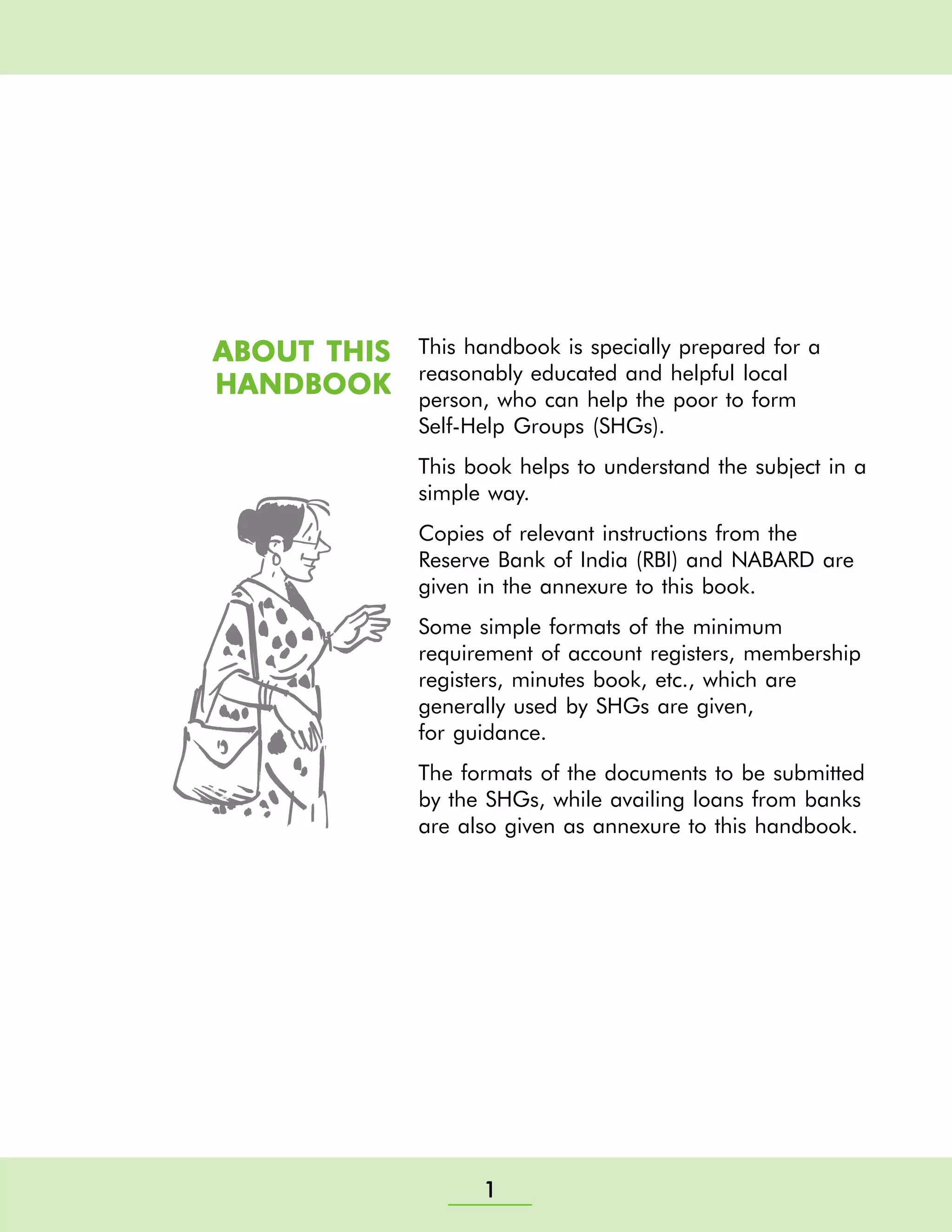 Self Helf Group Training Manual - Nabard