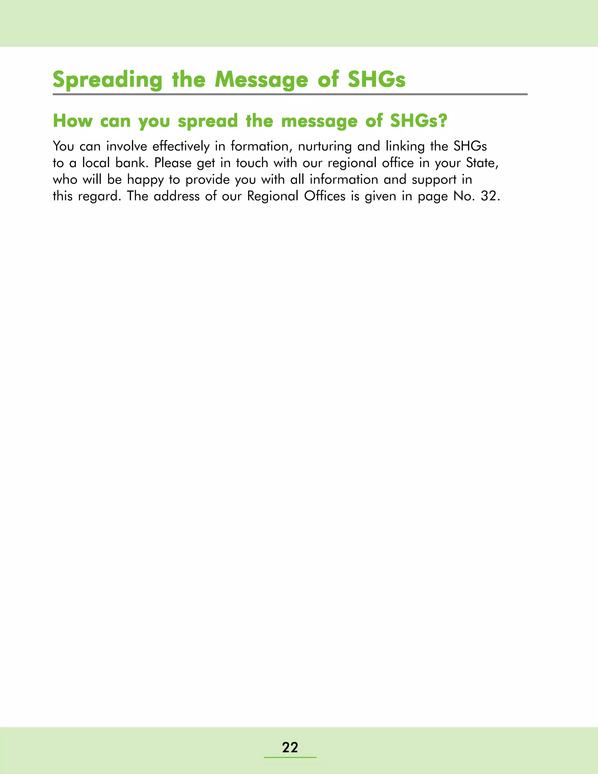 Self Helf Group Training Manual - Nabard