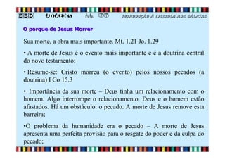 EBD Jovens - Aula 03 - A superioridade de Jesus e o Poder da Cruz