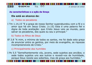 EBD Jovens - Aula 07 - A graça de Deus