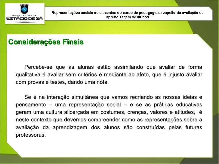 Considerações finais dissertação mestrado Considerações finais dissertação mestrado