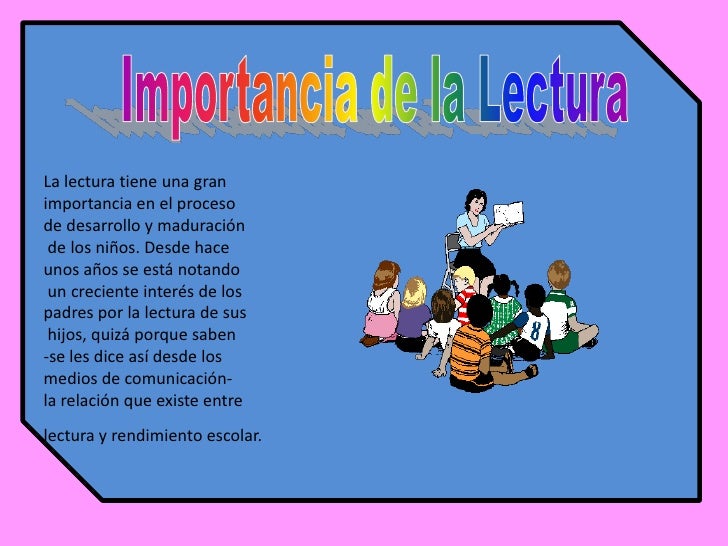 importancia de la Lectura