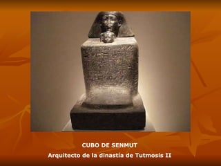 CUBO DE SENMUT Arquitecto de la dinastía de Tutmosis II 