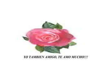 YO TAMBIEN AMIGO, TE AMO MUCHO!!! 