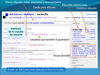 Casilla para etiqueta
Grupo (bundle)
Usuarios que también lo guardaron
Misma etiqueta: todos, populares y recomendados
Etiquetas relacionadas
Combinar etiqueta
Existe un RSS para esta etiqueta al final de la pág.
Entrarás
En tu cuenta
De usuario
 