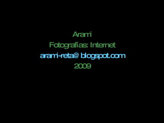 Arami Fotografías: Internet [email_address] 2009 