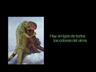 Hay amigos de todos los colores del alma 