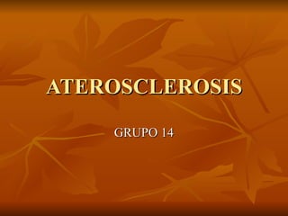 ATEROSCLEROSIS GRUPO 14 