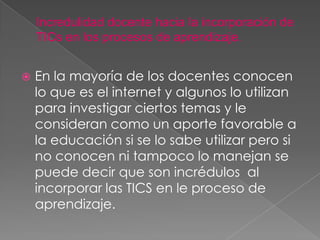 dificultades de las tics 